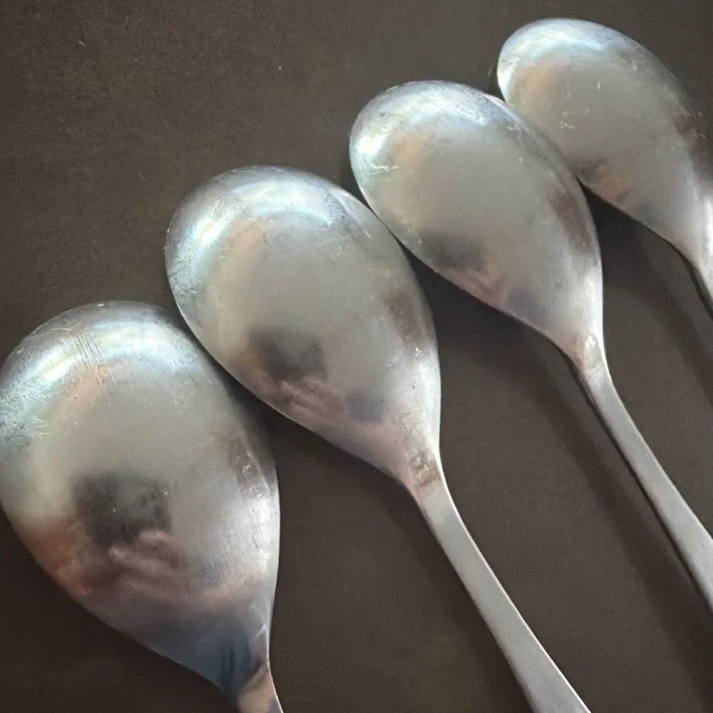 Robert Welch MERIDIAN SATIN Set of 4 Soup Spoons 8 1/8